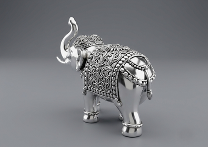 Royal Elephant 925 Silver Showpiece