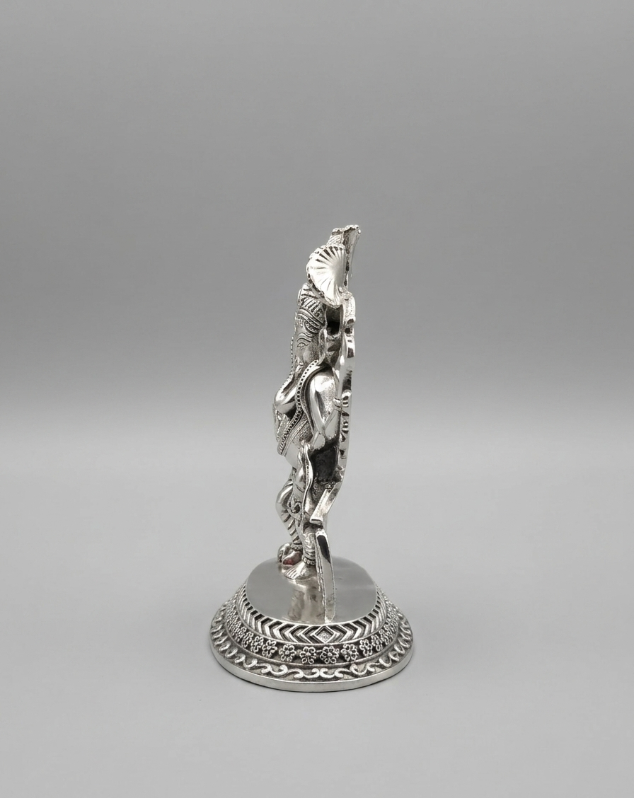 Divine Lord Ganesha 999 Silver Idol