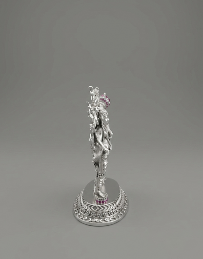 Divine Lord Ganesha 999 Silver Idol
