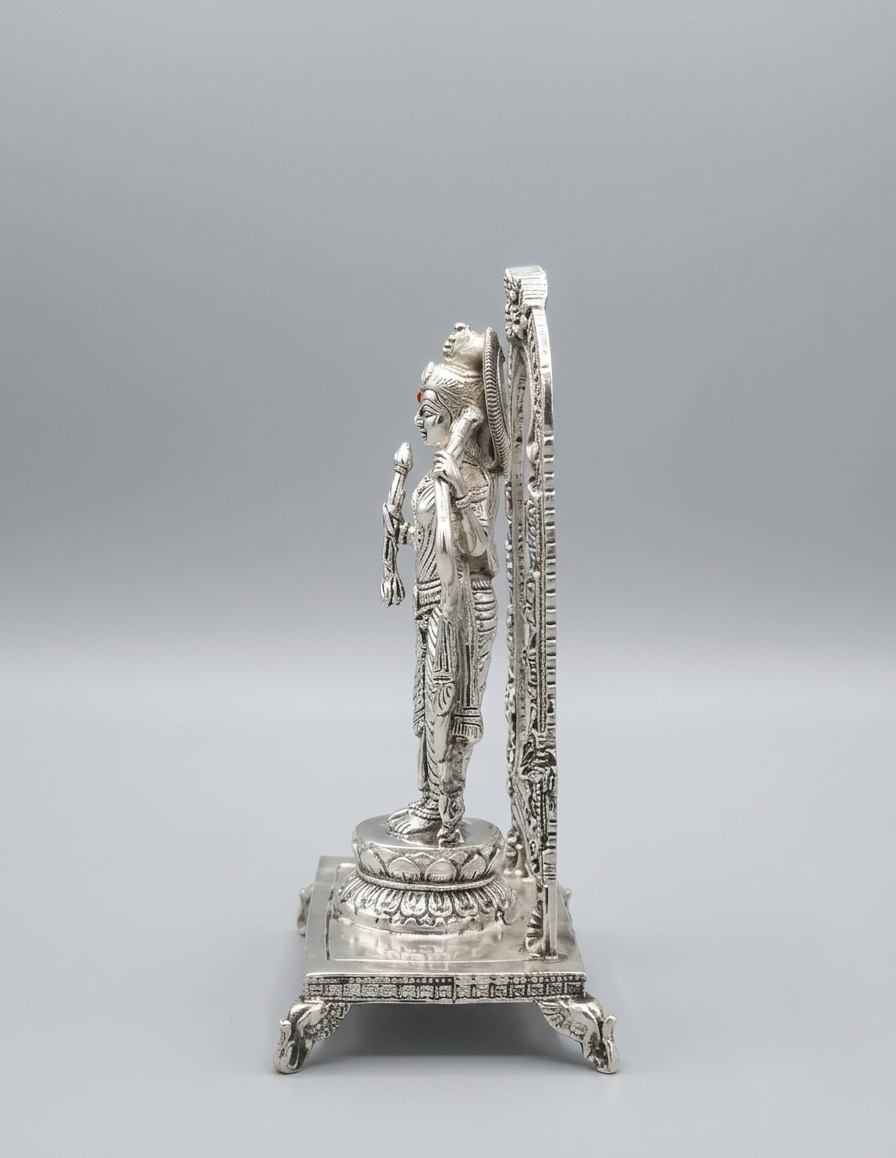Divine Lord Ram Lalla Silver Idol